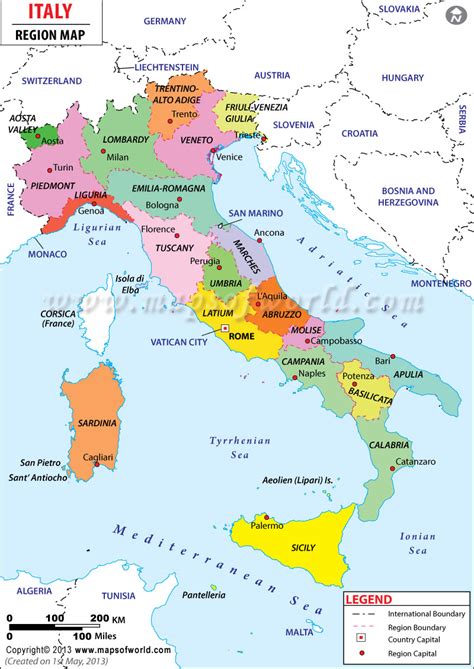 REGIONS OF ITALY – Italian Surname Database