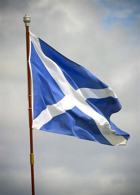 St Andrews Saltire Scottish flag Photograph by Alan Oliver