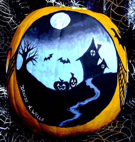 Pumpkin Painting by Denise A. Wells | Painted Pumpkins using… | Flickr