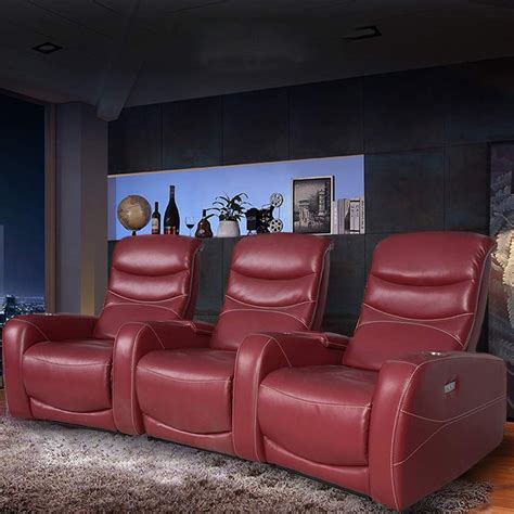 Recliner Theater Seating Reclining Sectional | Home theater seating ...