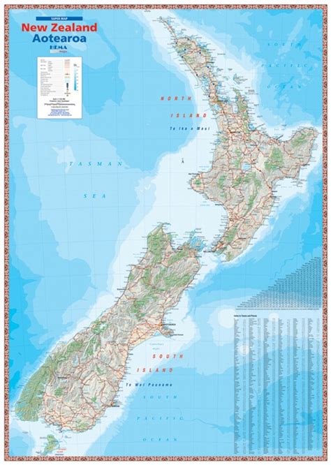 AOTEAROA NEW ZEALAND MAP - Qizzle