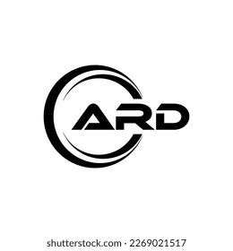 Ard Letter Logo Design Illustration Vector Stock Vector (Royalty Free ...