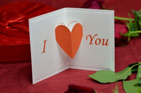 Valentine's Day Free Pop Up Card Template - Creative Pop Up Cards