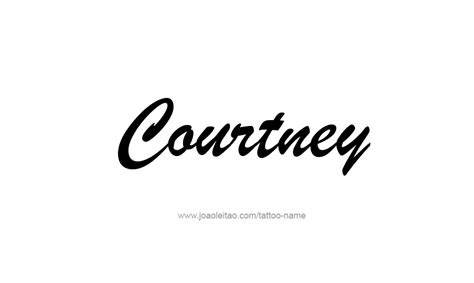 Courtney Name Tattoo Designs