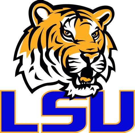 LSU Tigers University Louisiana Layered Logo Scalable Silhouette Studio ...