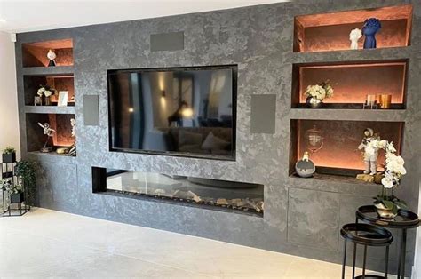 Media Walls - Combining a Fireplace with your TV to create a stunning ...