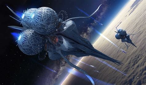 ArtStation - Elethill----Alien spaceship