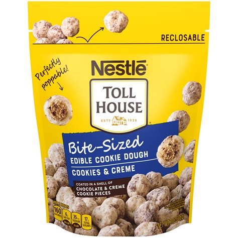 Bite-Sized Edible Cookie Dough Cookies & Crème 8 oz. | NESTLÉ® TOLL HOUSE®