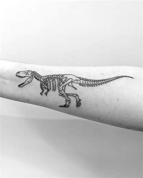 Tyrannosaurus Rex Skeleton Tattoo