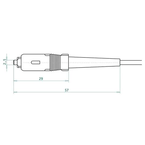 Optical patchcord monomode SC/PC-SC/PC Simplex Ø1,7mm - Mampaey Engineering