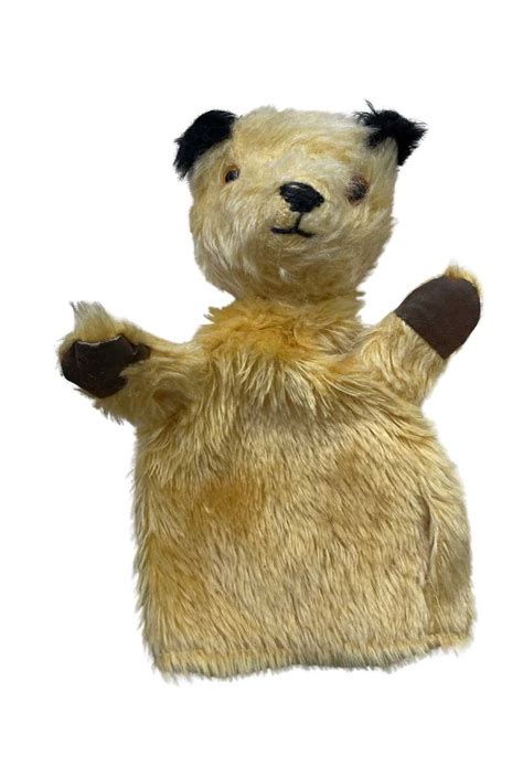 Lot 160 - A c1950s/60s Sooty hand puppet, with leather