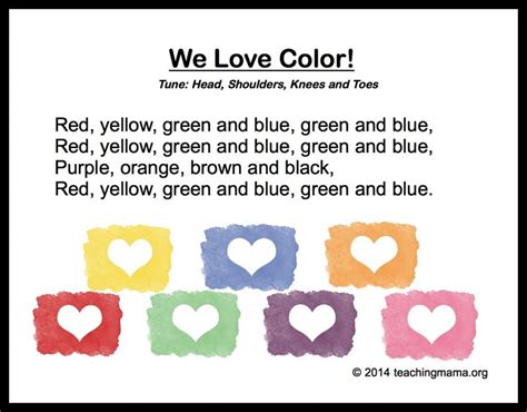 10 Preschool Songs About Colors