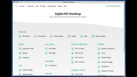 Sejda PDF Desktop for Mac: Free Download + Review [Latest Version]