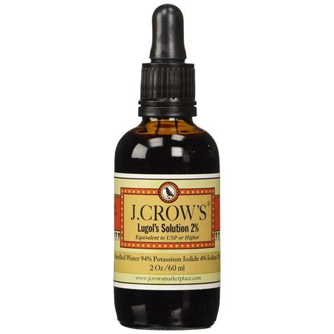 2-Pack J.Crow's Lugol's Iodine Solution, 2 oz - Walmart.com - Walmart.com