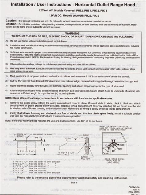 Ventline Range Hood Wiring Diagram - Wiring Diagram Pictures