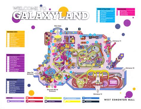 Galaxyland - 2012 Park Map