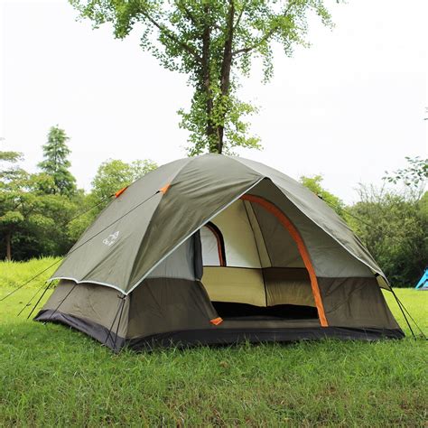 Waterproof Camping Tent, Double-layer 3-4 Person 60-Second Set Up Tent ...