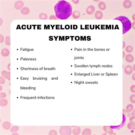 Acute Myeloid Leukemia: Causes, Risk Factors, Symptoms, Treatment