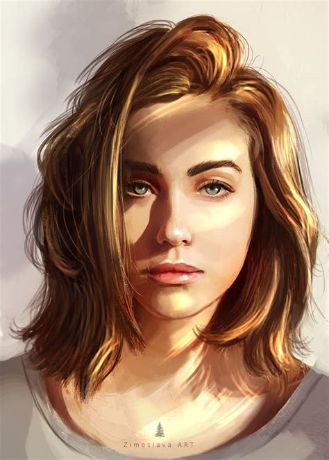 ArtStation - sketch girl portrait, Zimoslava ART | Portrait sketches ...