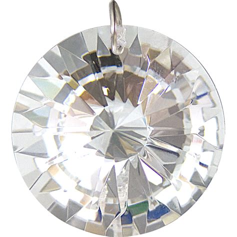 Prism Crystal 40mm Faceted Disc CL (Each): Kheops International