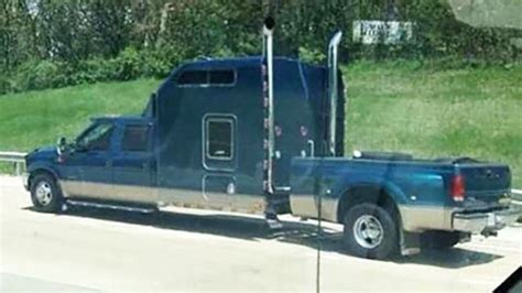 This Ford F-350 Super Duty With a Semi Sleeper Cab Is Real, and We ...