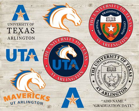 University of Texas at Arlington Personalized Emblemuta Logo - Etsy