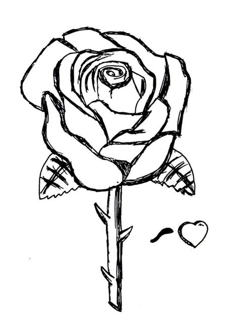 Free Printable Roses Coloring Pages For Kids