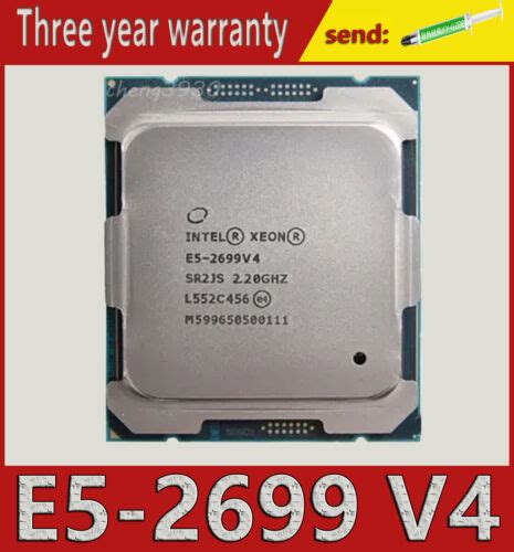 Intel E5-2699 V4 22Core 2.2Ghz 56MB FCLGA2011-3 SR2JS processor CPU | eBay