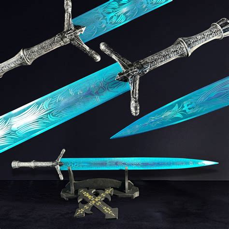 Moonlight Greatsword Replica Sword Inspired by Dark Souls, Full Metal ...