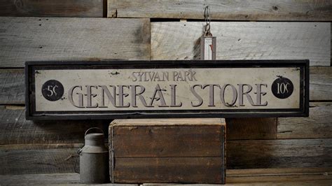 Custom General Store 5 & 10 Sign Rustic Hand by TheLiztonSignShop How ...