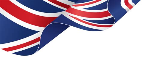 Waving flag of UK isolated on png or transparent background,Symbols of ...