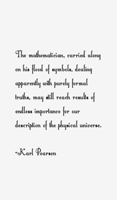 Karl Pearson Quotes & Sayings