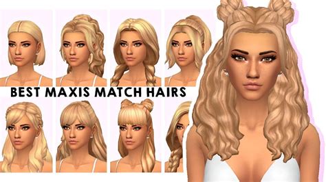 Sims 4 cc maxis match hair bangs - coloradohor