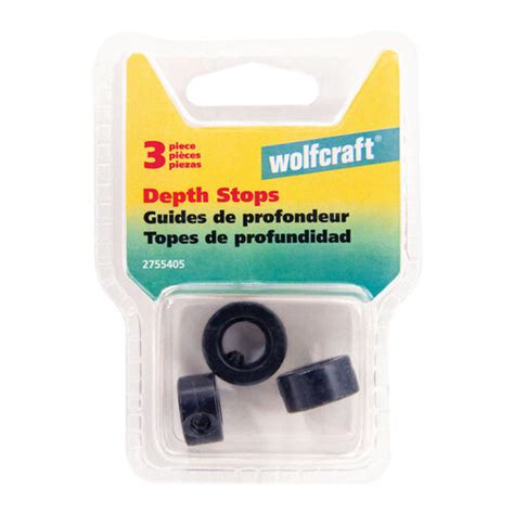 Wolfcraft 2755 Drill Stop Set Black