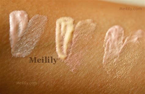 Benefit Cosmetics Comparison Swatches: Girl Meets Pearl, High Beam ...