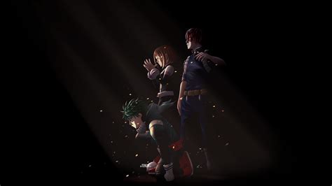 Uraraka Deku Shouto Todoroki My Hero Academia Wallpaper,HD Anime ...