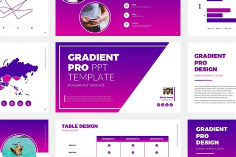 Gradient Pro PowerPoint Template | Powerpoint templates, Corporate ...