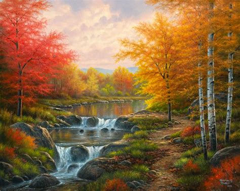 Thomas Kinkade Autumn Paintings