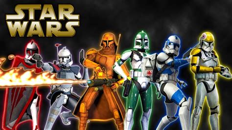 Different Clone Troopers (CANON) - Star Wars Explained - YouTube