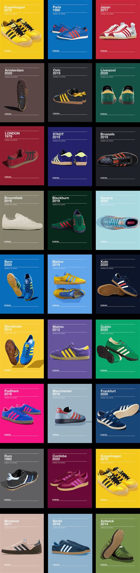 Adidas city series on Behance