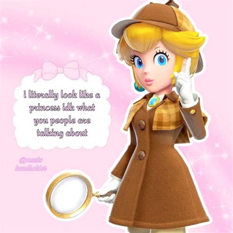 Detective princess Peach | Princesa peach, Aceites para el cuerpo ...