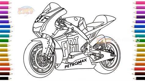 gambar mewarna motosikal