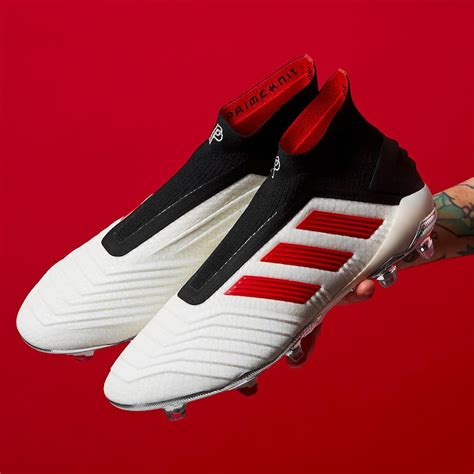 White / Red / Black Adidas Predator 19+ Paul Pogba Season 5 Boots ...