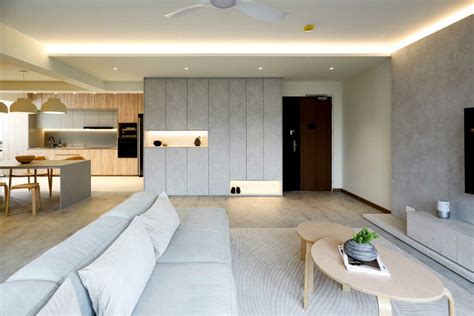 Minimalist Living Room Singapore | Cabinets Matttroy