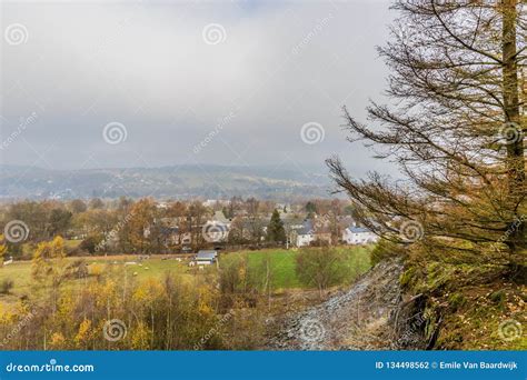 Image a Part of the Village of Vielsalm Stock Photo - Image of meadow ...