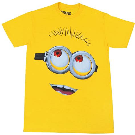 Despicable Me Minion Face Adult T-Shirt - Walmart.com