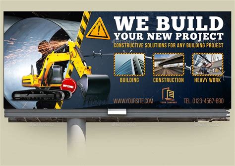 Construction Business Billboard Template Vol.6