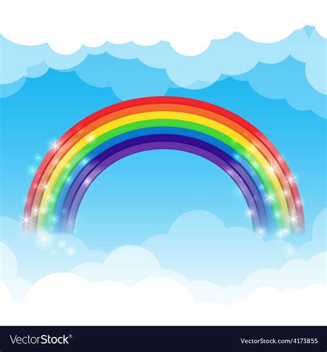 Rainbow With Clouds SVG File - Best Free Fonts | Befonts Gallatone ...