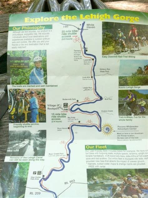 Biking on the Lehigh River Gorge Trail | Bike trails, Bike trips ...