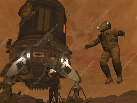 Titan exploration, artwork - Stock Image - C006/8756 - Science Photo ...